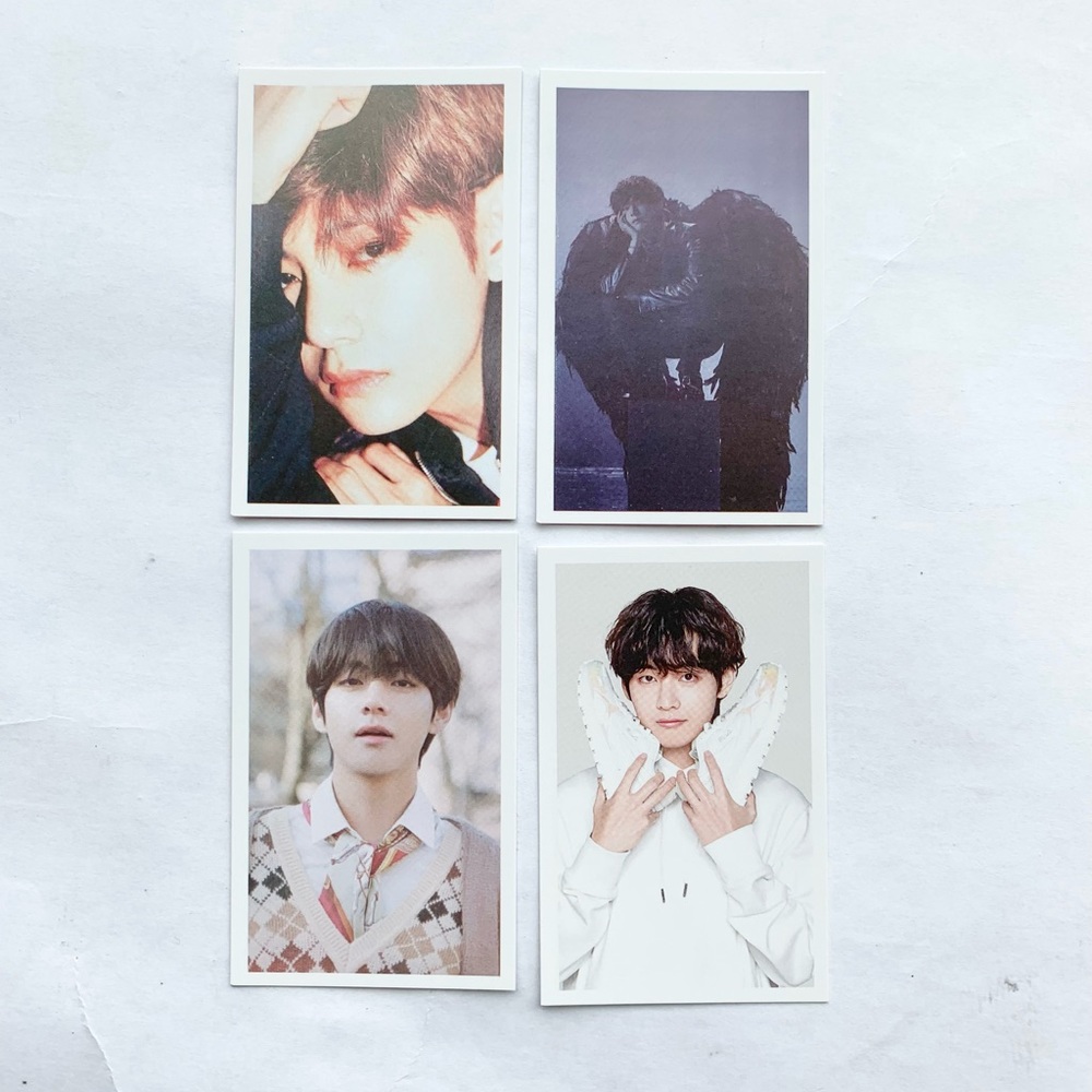 V Taehyung BTS Bangtan Boys Photocards Lot of 4